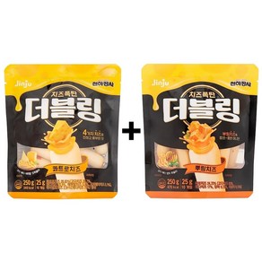 천하장사 소시지 더블링 2종 [콰트로치즈+뿌링치즈], 1세트, 500g
