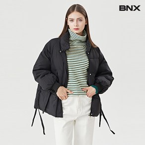 사이드 스트링 포인트 숏 패딩 점퍼 BU3JP022L0 136963 {!마감임박!}, F, 블랙