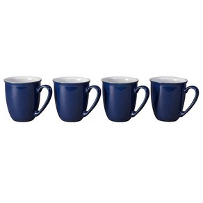 Denby 덴비 머그컵 Elements Mug Set Dak Blue 4p, 1개