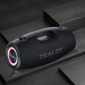 Zealot S78 100W 무선 스피커 DSP 기술 드림 라이트 야외 휴대용 서브 우퍼 스피커 듀얼 페어링 24000mAh., 1) Zealot S78 HEI - 스피커, 1) Zealot S78 HEI - 스피커