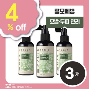 매니스 동의한방 33 두피케어 토닉 탈모방지 탈모완화케어, 3개, 150ml