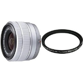 FUJIFILM X 교환 렌즈 후지논 줌 고배율 18-135mm 손떨림 보정 방진 방적 내저온 리니어 모터(조음) 조임 링 F XF18-135mmF3.5-5.6 R, XC15-45mmF3.5-5.6OIS PZ, 순정 필터 세트, 실버, 1개