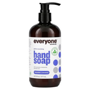 에브리원 핸드 솝 액상 비누 라벤더 코코넛 향 377ml Hand Soap Lavender + Coconut