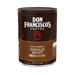 Don Fancisco's 프렌치 다크 로스트 그라운드 커피 355ml(12온스) 캔, 1개, 340g