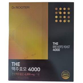 닥터 루템 THE 맥주효모 4000, 1박스, 60회분, 270g