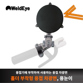 Weldeye 홀더부착형 용접 차광면 용눈이 용접면 보안면 용접렌즈 눈보호, 1개