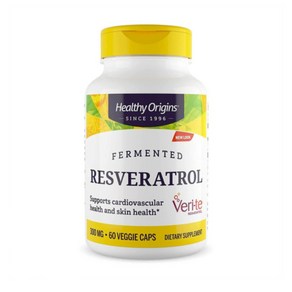 헬시 오리진 퍼멘티드 레스베라트롤 RESVERATROL 300 mg 60 베지캡슐, 1개, 60정