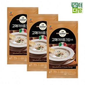 CJ 고메 머쉬룸 크림 수프 180g x 4입 3팩(냉장), 3개, 720g