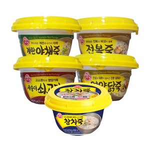 오뚜기 죽5종 세트(전복+쇠고기+야채+참치+닭), 3세트