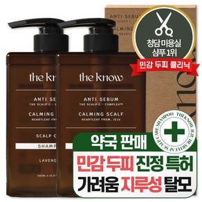 더노우 제주 어성초 약산성 민감 두피 케어 샴푸, 500ml, 2개