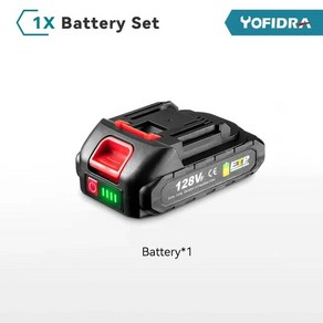 렌치 교체 공구 388VF 전동 배터리 7500mAh22500mAh 대용량 드릴 송풍기 Yofida 공구 충전식 이온 리튬 배터리, 01 1X128VF_01 CHINA, 1개