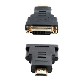 데스크탑 PC 본체 HDMI to DVI 변환 모니터 연결 케이블 젠더 잭, 1개