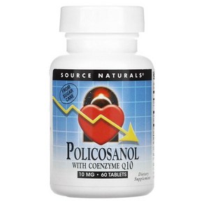 소스내추럴스 폴리코사놀 policosanol 코엔자임Q10 10mg 60정, 2개