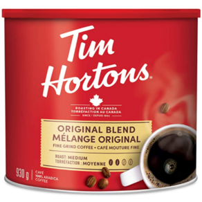 캐나다 팀홀튼 분쇄 커피 4종 모음 (100% 콜롬비아 다크 디카페 오리지널) - TIM HORTONS FINE GRIND COFFEE 4 TYPES, 100% 콜롬비안(640g), 660g, 1개