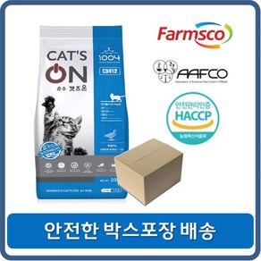 팜스코 전연령 올라이프 캣츠온 고양이사료, 20kg, 1개, 오리