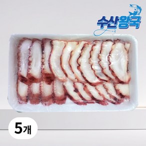 수산왕국 초문어 자숙 문어슬라이스 6G, 5개