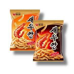 새우깡+매운새우깡, 16개, 90g