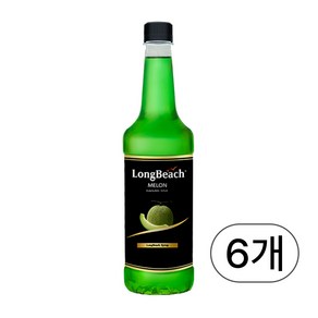 롱비치 멜론 시럽, 740ml, 6개