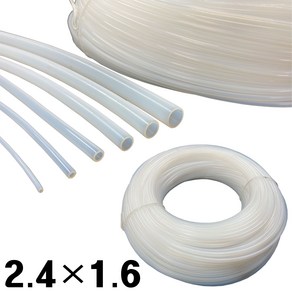 PTFE HOSE 테프론호스 불소수지튜브 해빙기호스 2.4×1.6×1m, 1개