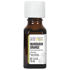 Aua Cacia 100% 퓨어 에센셜 오일 하트닝 만다린 오렌지 15ml, Mandain Oange, 1개