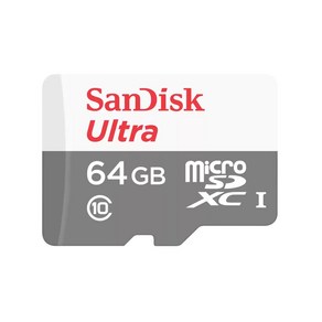 샌디스크 울트라 마이크로SD SDXC 메모리카드 SDSQUNR-064G, 64GB, 1개