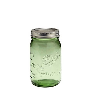 유리병 볼 메이슨 100주년 그린 16oz(A), 1개, 1개