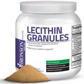 Bonson Lecithin Ganules 브론슨 레시틴 그래눌스 파우더 7500mg 1lb(454g), 454g, 1개