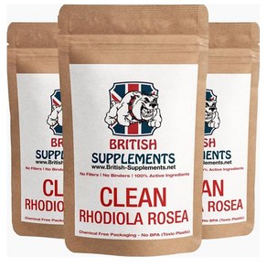 [영국] british supplements 홍경천 추출물 Clean Genuine Rhodiola Rosea Extract 238mg 60정