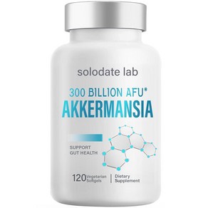 Solodate lab 3000억 AFU Akkemansia 프로바이오틱스 여성 및 남성용 GLP-1 프로바이오틱스 GLP-1 생산 소화기 장 및 면역 건강을 위한 Akk, Solodate lab 3000억 AFU Akkema, 1개