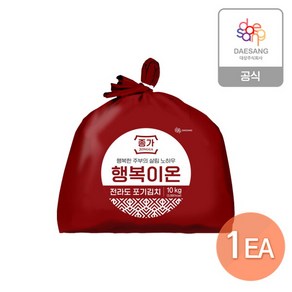 [종가] L 행복이온 전라도포기김치 10kg, 1세트