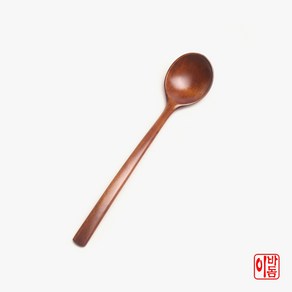 [이바돔] 국내산 조리도구 천연 옻칠 나무 롱숟가락 (볶음요리), 1개