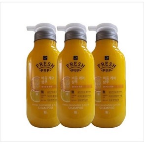 프레시팝 만다린유자 비듬 케어 샴푸 만다린 앤 유자, 500ml, 3개