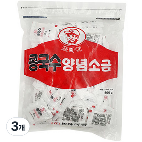 범아뽀빠이 콩국수 양념소금 200p, 3개, 600g