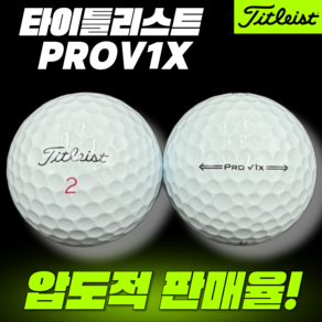 타이틀리스트 PROV1X 4피스 30개 A+급 최고의 품질 대체불가 로스트볼!, 1개, 화이트, 30개입