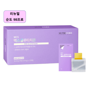 뉴트리코어 순도 98% WCS 맥스 글루타치온 필름 319mg x 30매 3+1 (4개월분) 9 57g 4개