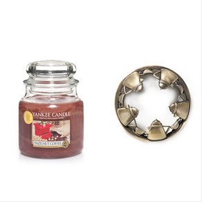 양키캔들 정품 헤이즐넛 커피향 중 캔들 Yankee Candle Hazelnut + 일루마리드 커피 세트, 헤이즐넛  커피 (M)+일루마리드커피, 1개, 411g