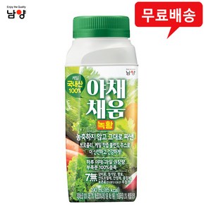 남양 야채채움 녹황 190mlx24팩/야채착즙주스/무배, 24개, 190ml