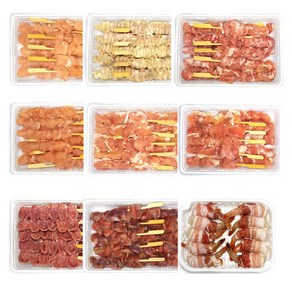 손씨푸드 국내산 닭꼬치 염통 껍질 캠핑용 업소용 6. 닭염통 꼬치 4구 1팩, 250g, 1개