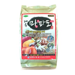 농사친구 마파도 양파 파 마늘 전용 비료 영양제 유황 마그네슘 밑거름 토양살균 발근, 3KG, 1개, 3kg