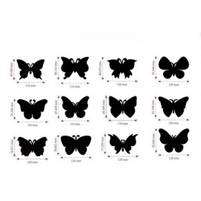 나비 북마크 스크래치 드로잉 페이퍼 매직 아트 그림 카드 스티커 교육 선물, 2. 12Pcs, 1개
