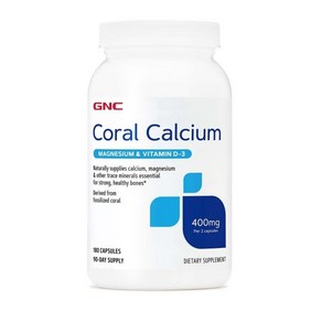 지엔씨 GNC 코랄 칼슘 Calcium 180캡슐 수입