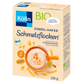 쾰른 Kolln Schmelzflocken 딩켈 귀리 오트밀, 1개, 225g