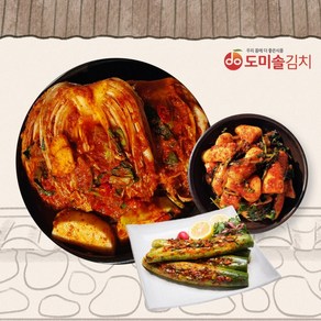 [도미솔] 국산100% 사랑채포기김치6kg+총각김치2kg+오이통김치2kg, 1세트, 10kg