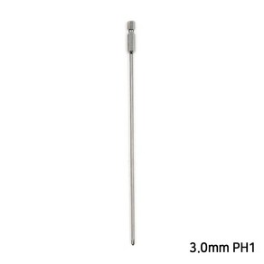 롱 십자 드라이버 비트 200mm 1개 3mm 4mm 4.5mm 5mm 6mm PH1 PH2 드릴 자석 전동 드릴 수공구, 롱 십자 드라이버 비트 200mm 3.0mm PH1