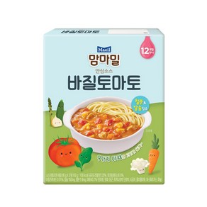 매일유업 맘마밀 안심소스 바질 토마토 80g x 2개입, 2개