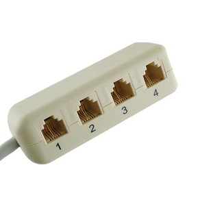 전화커플러코드 1:4 (RJ45-RJ11 6P 2C x 4)