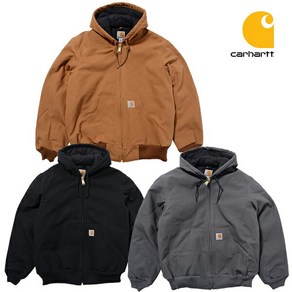 카 하트 재킷 CARHARTT DUCK QUILTED FLANNEL-LINED ACTIVE JACKET