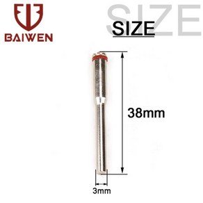 Demel-연마 휠 맨드릴 커팅 컷오프 홀더 로타리 드레멜 샤프트 2.35mm/3mm 2-10 개, 02 3mm_01 2pcs, 2개