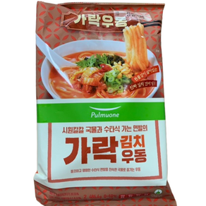 풀무원 가락 김치우동 2인분, 2개, 486.6g