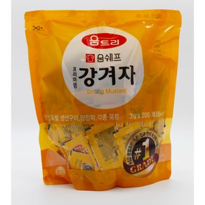 [아이싱싱] 움트리 강겨자 3g (배달용/일회용/캠핑용), 200개
